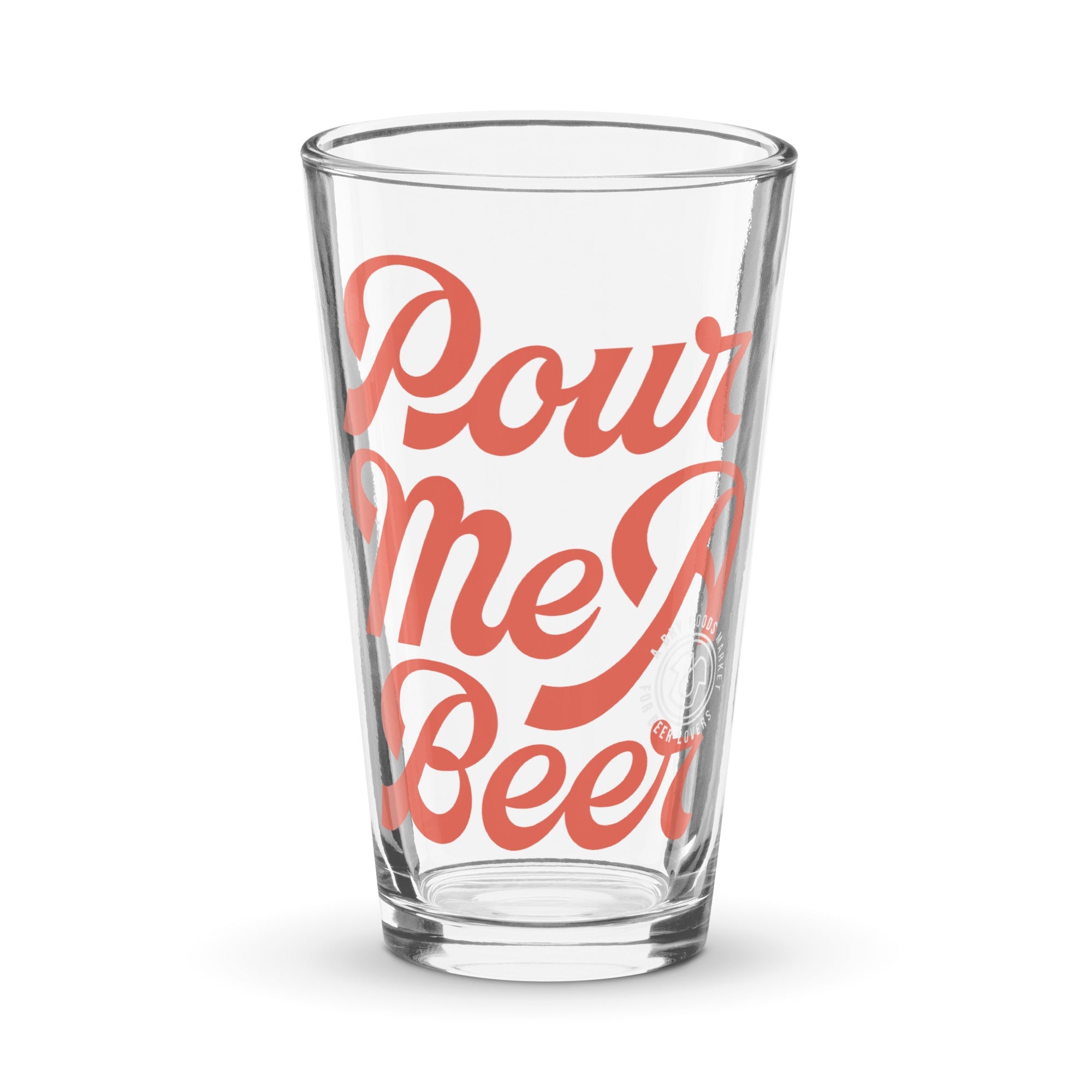 PourMeABeer Brand Shaker Pint Glass