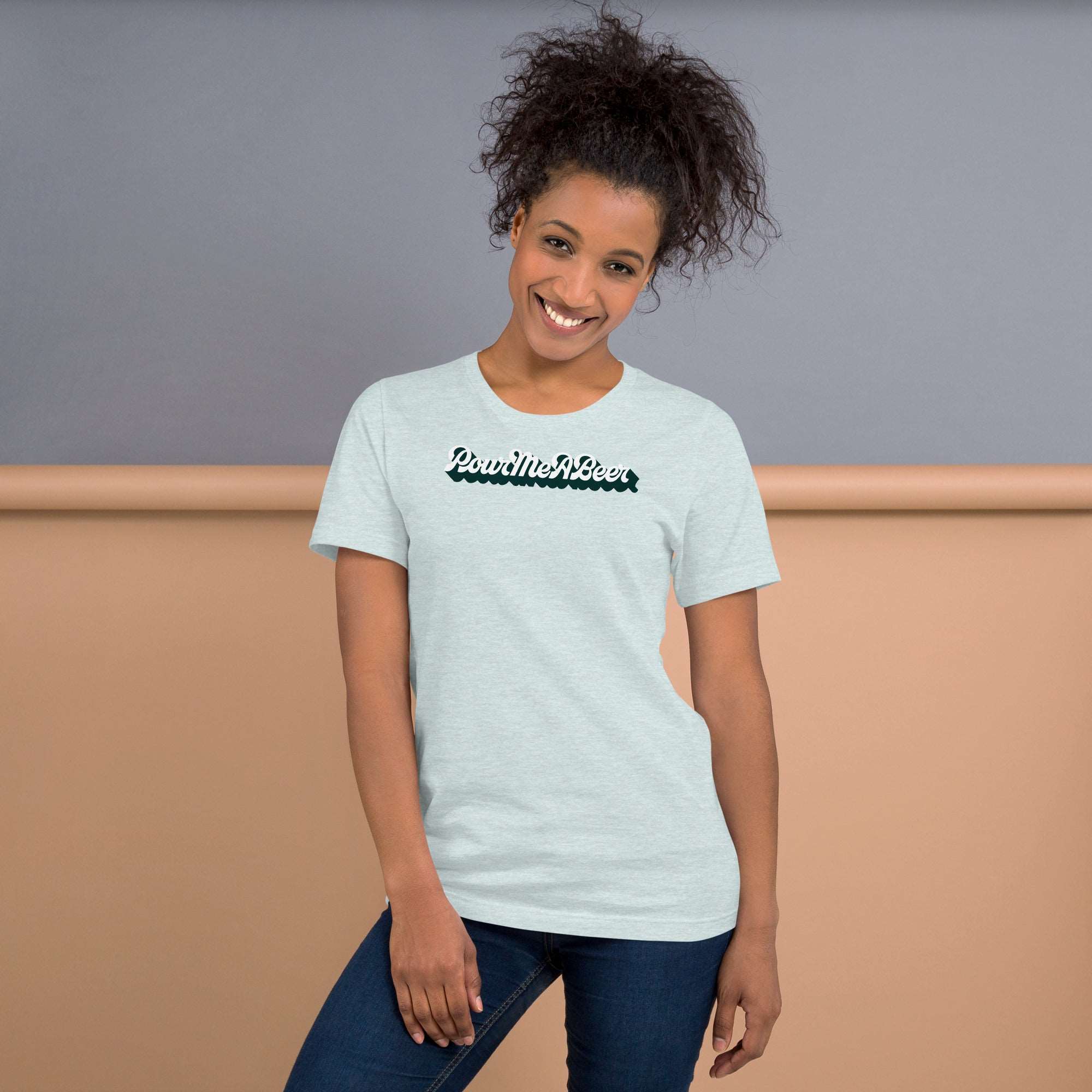 PourMeABeer Logo Shadow Women’s Staple T-Shirt