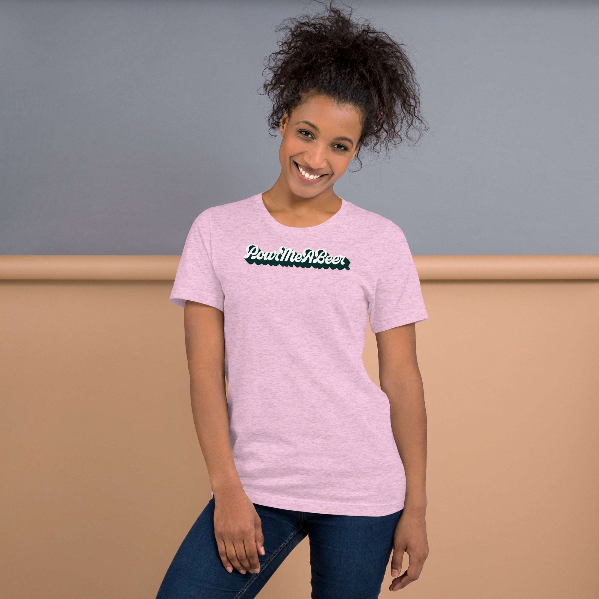 PourMeABeer Logo Shadow Women’s Staple T-Shirt