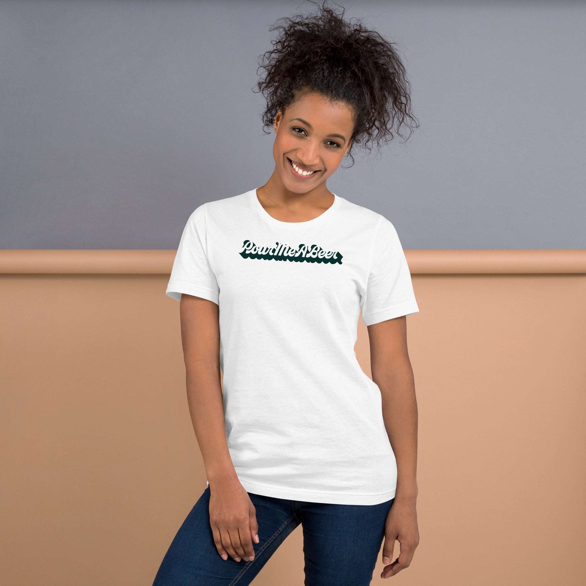 PourMeABeer Logo Shadow Women’s Staple T-Shirt