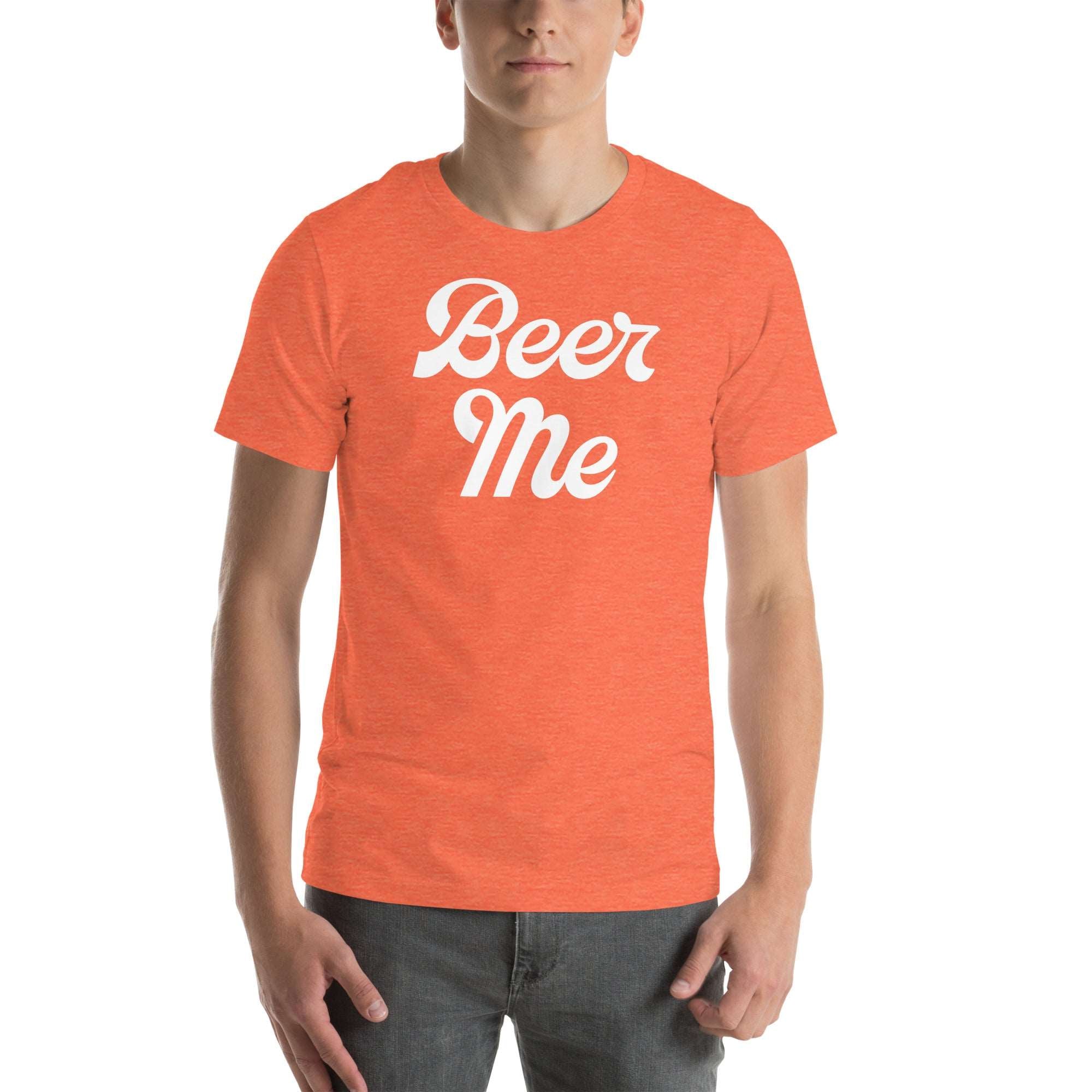 PourMeABeer Men’s “Beer Me” Flat Staple T-Shirt