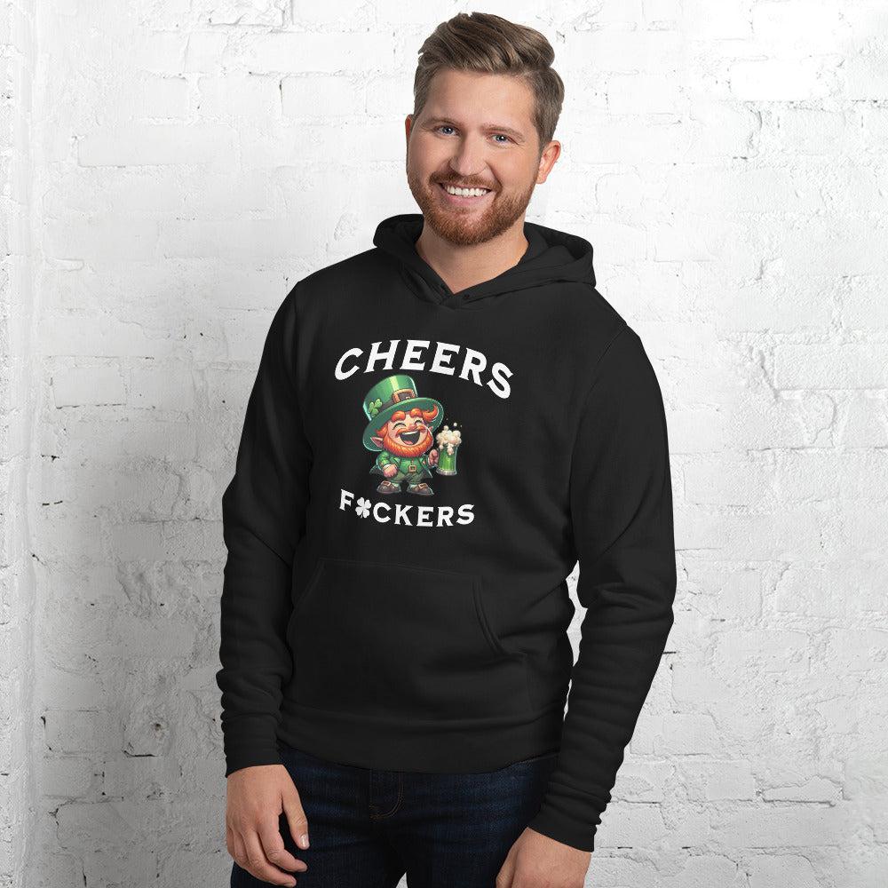 PourMeABeer Men's "Cheers Fckers" Pullover Hoodie