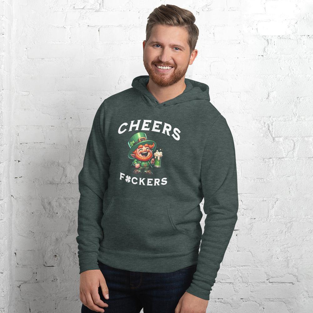 PourMeABeer Men's "Cheers Fckers" Pullover Hoodie