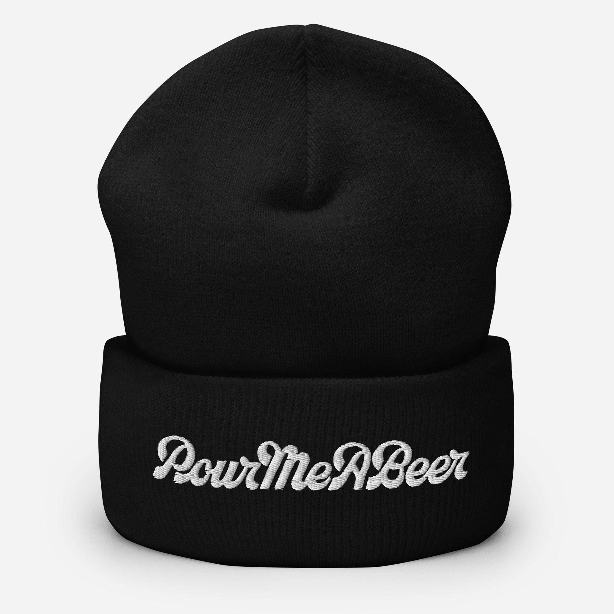 PourMeABeer Men's Logo Cuffed Beanie