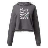 PourMeABeer with Badge Women’s Cropped Hoodie