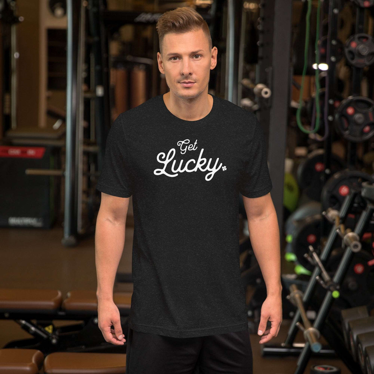 Thirsty, Indeed "Get Lucky" Men's Staple T-Shirt