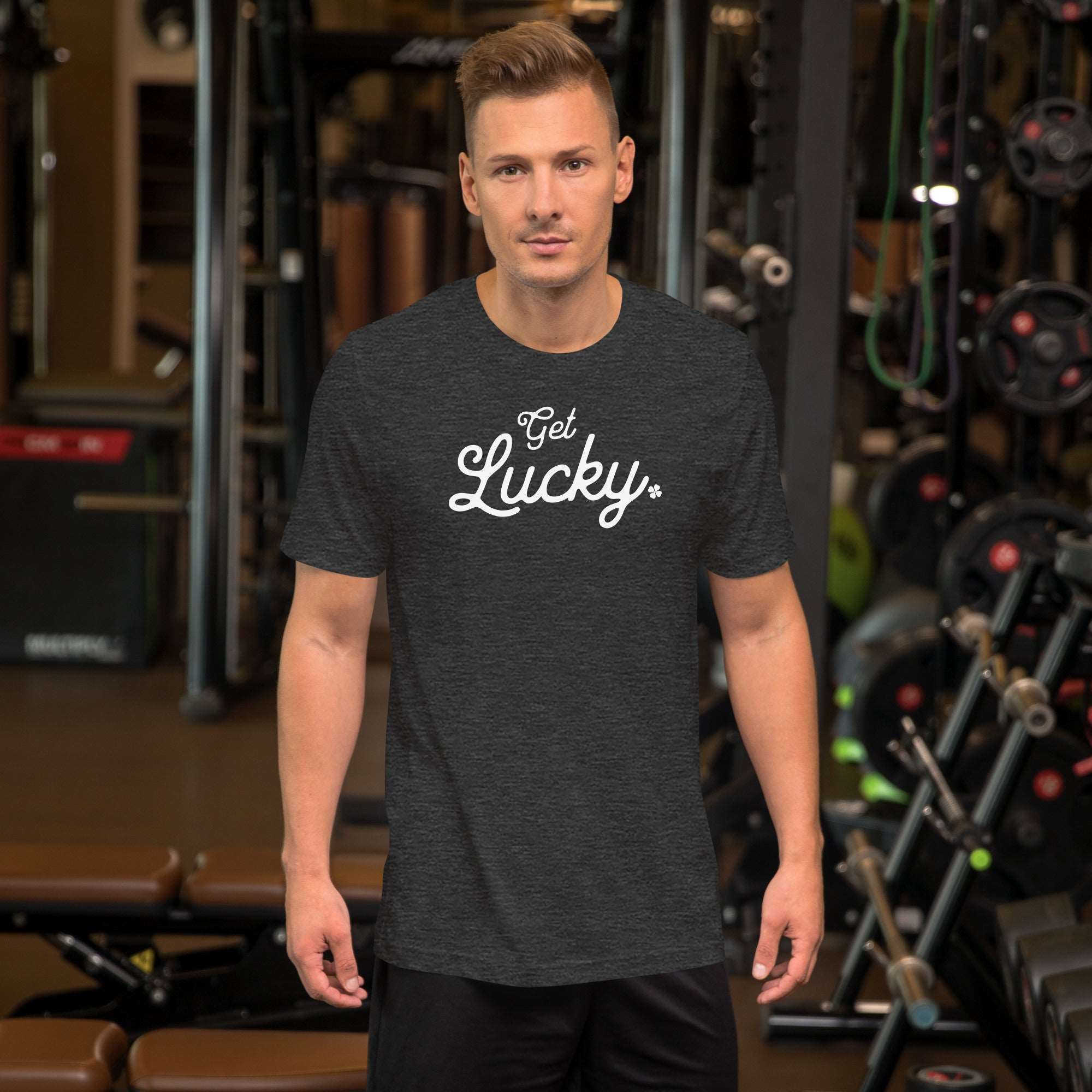 Thirsty, Indeed "Get Lucky" Men's Staple T-Shirt