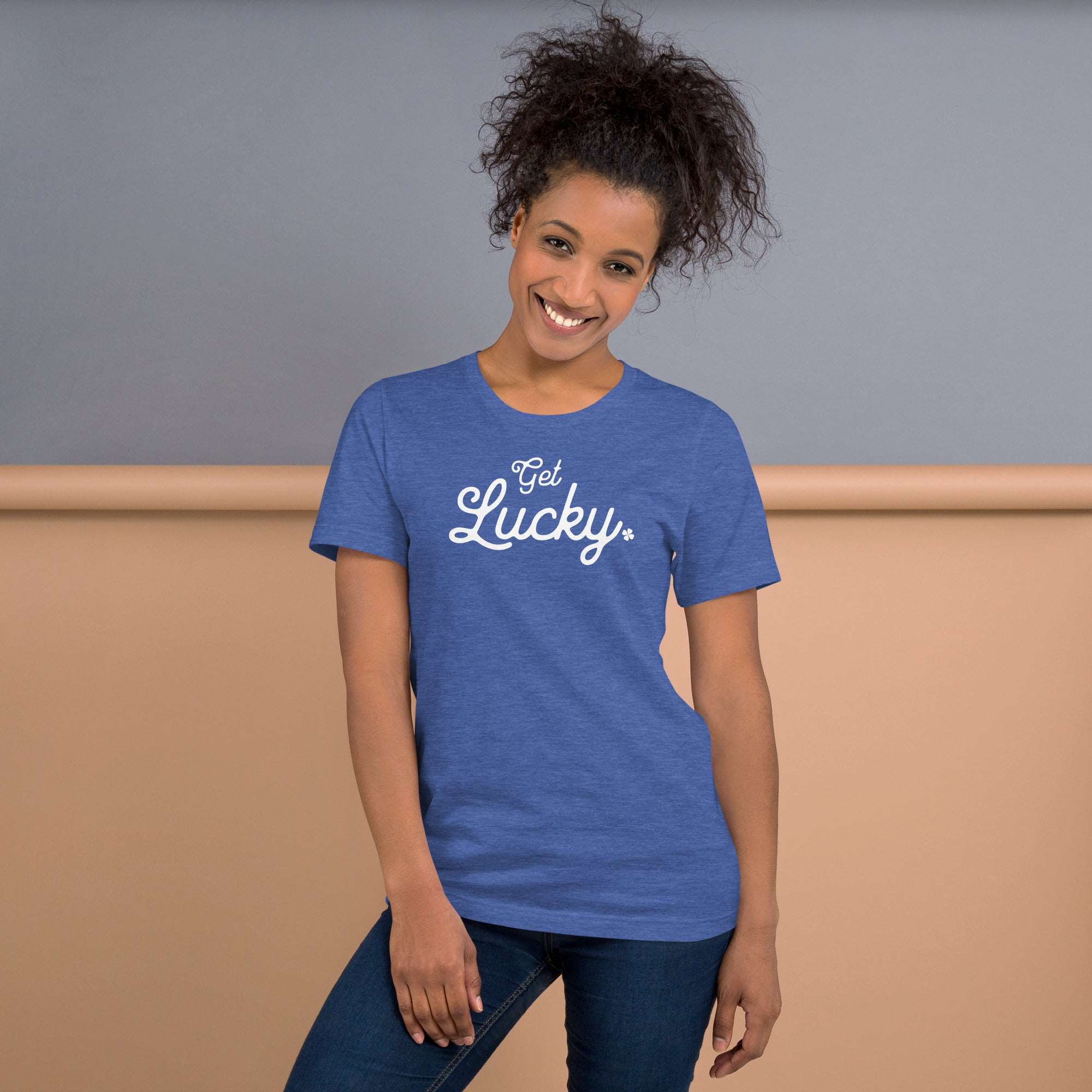 Thirsty, Indeed "Get Lucky" Women's Staple T-Shirt