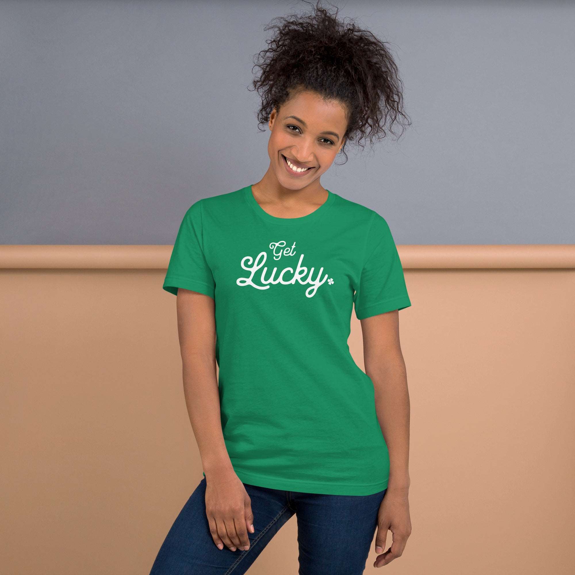 Thirsty, Indeed "Get Lucky" Women's Staple T-Shirt