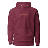 Thirsty, Indeed "I Just Drink Here" Men's Pullover Hoodie