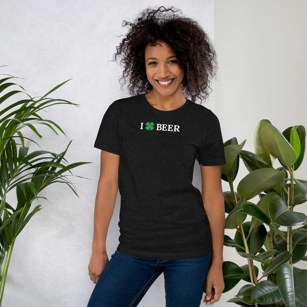 Thirsty, Indeed "I Shamrock Beer" Women's Staple T-Shirt