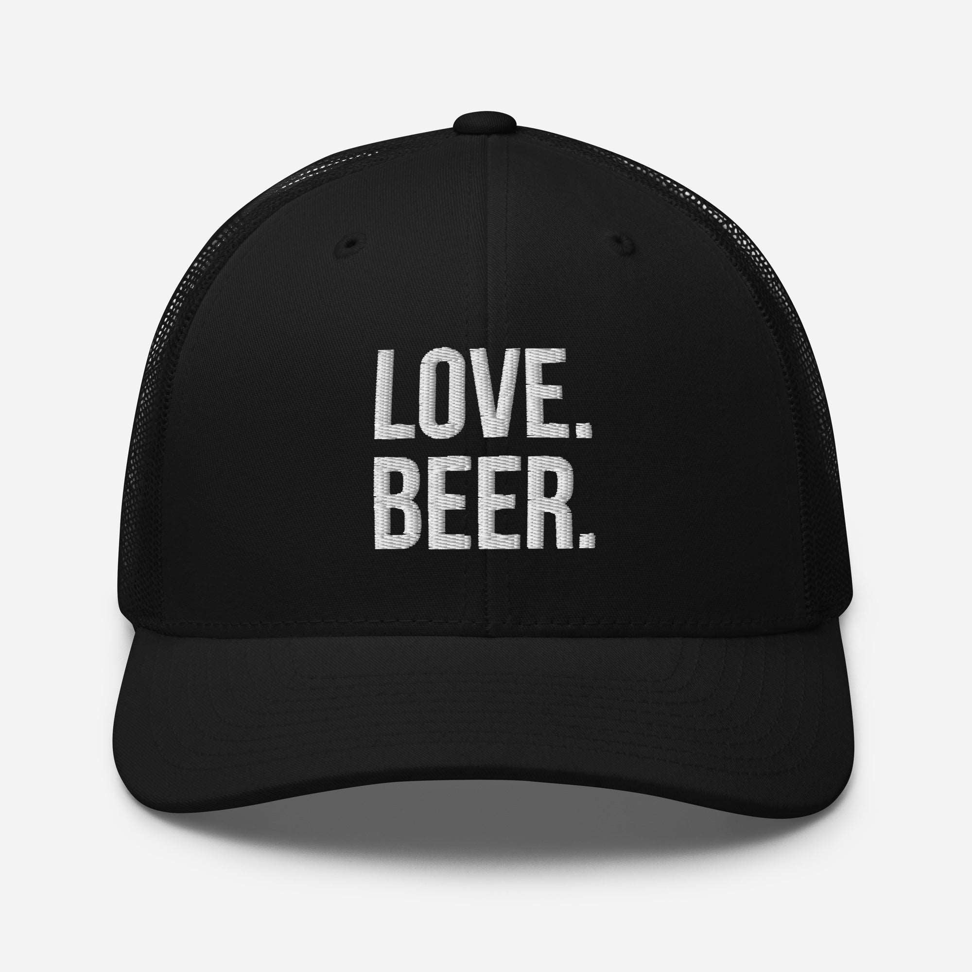 Thirsty, Indeed "LOVE. BEER." Men's Trucker Hat