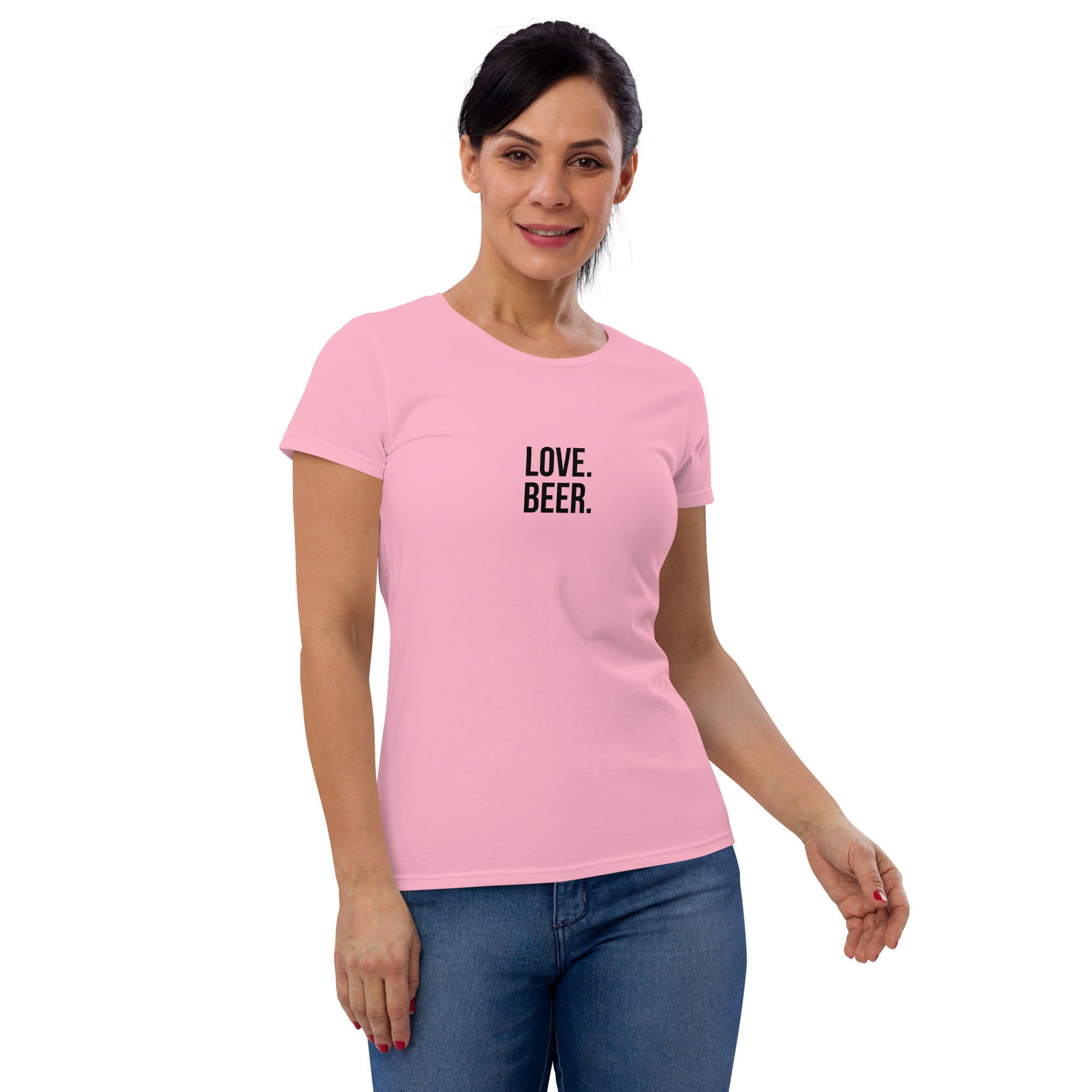 Thirsty, Indeed "LOVE. BEER." Women's Fitted T-Shirt