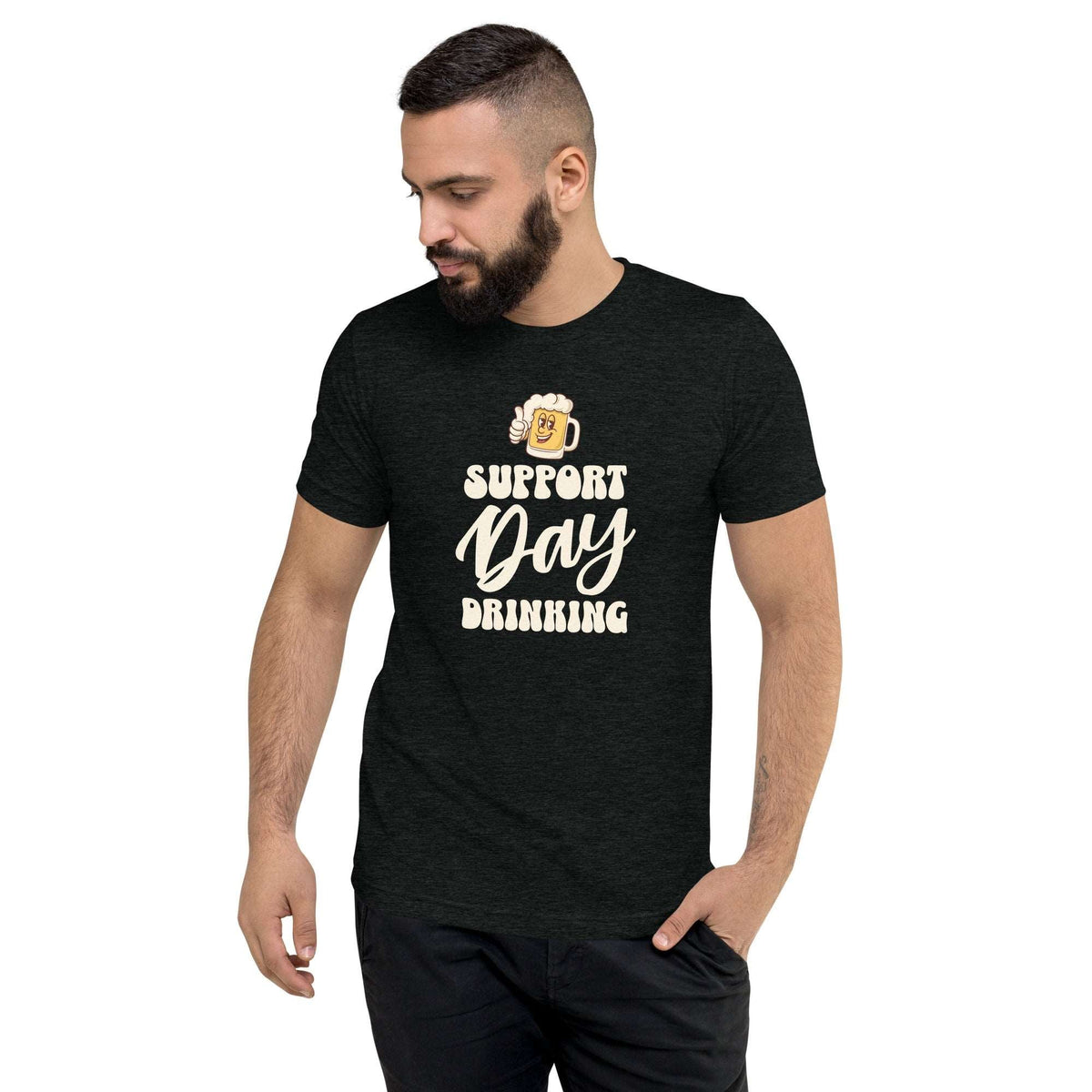 Thirsty, Indeed Men's "Support Day Drinking" T-Shirt