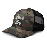 Thirsty, Indeed Women's “Beer Me” Camouflage Trucker Hat